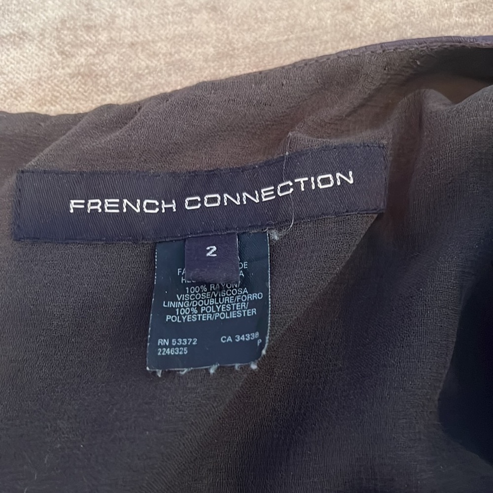 🎉 French Connection size 2 grey with sequins tank mini dress 🎉 - Picture 5 of 12